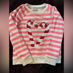 Crewcuts Candy Cane Sweatshirt